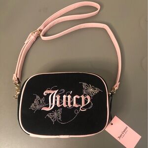 Juicy Couture Wingin It Crossbody Camera Bag NWT Liquorice